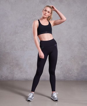 Superdry Performance Leggings Női Nadrág Fekete | FHLAM8493